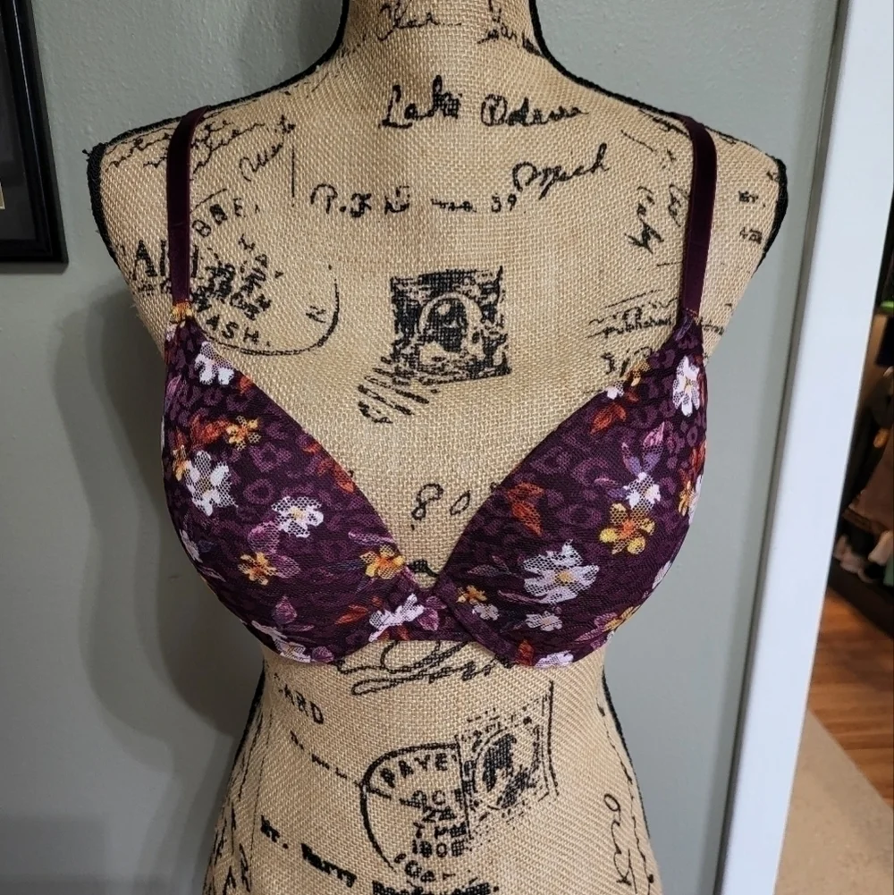 Victoria Secret Pink 34D Floral Bra